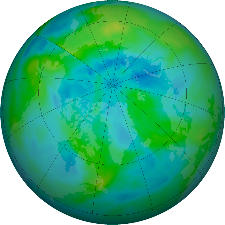 Arctic ozone map for 17 September 2013